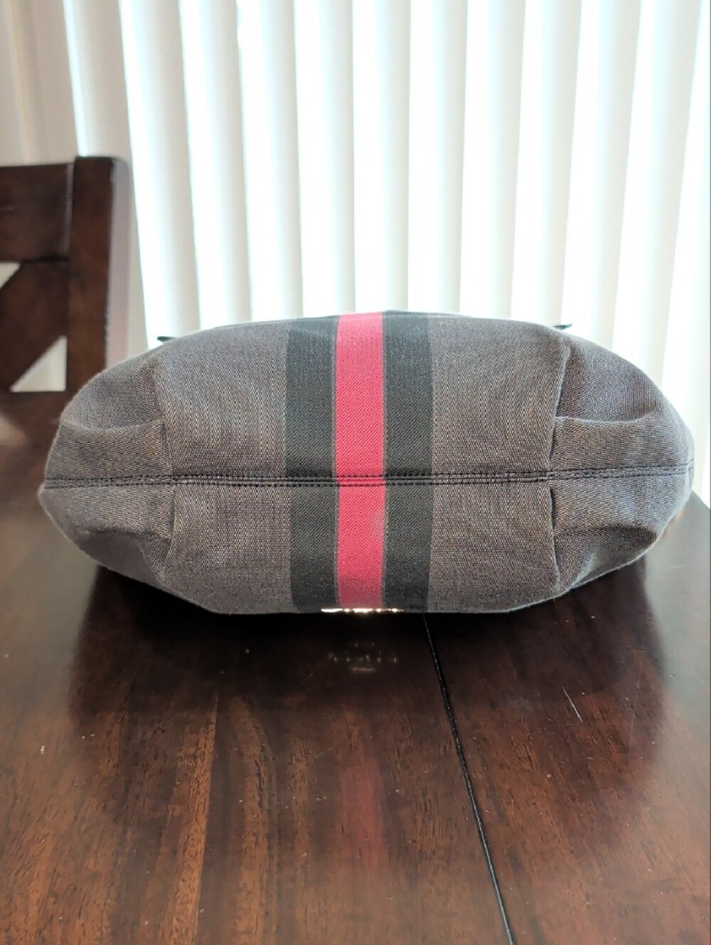 Coach Hobo Shoulder Bag with Pink Center Stripe - Picture 3 of 12
